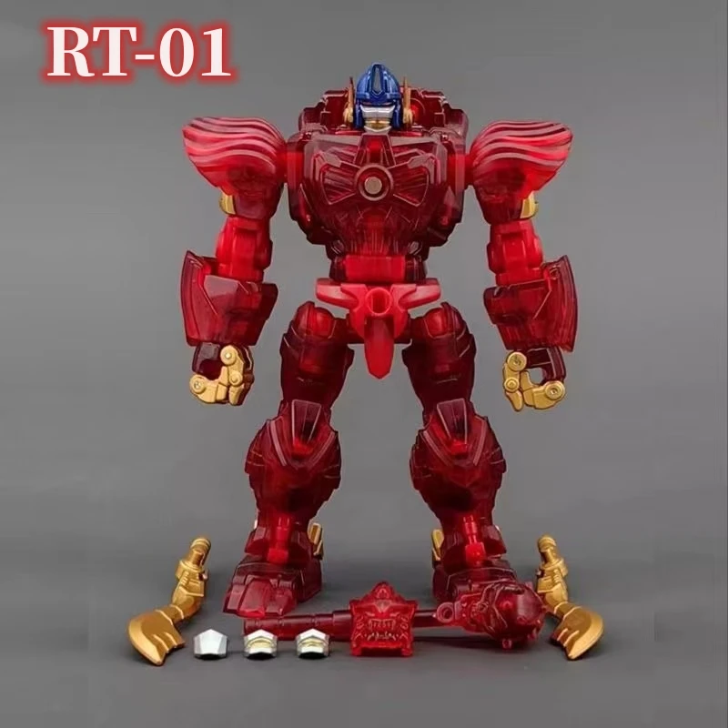 In Stock！Transformation ROBOT T0YS RT-01 RT01 Caesar Transparent Red Gorilla OP COMMANDER BW Beast Wars Mini Action Figure Toys