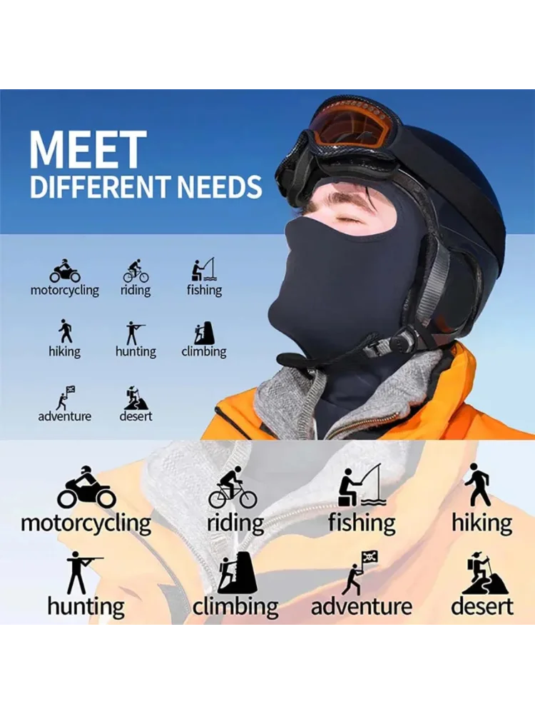 AliExpress Men Bicycle Balaclava Full Face Mask Hiking Cycling Windproof Breathable Sun Protection Hat Motorcycle Helmet Liner Hat