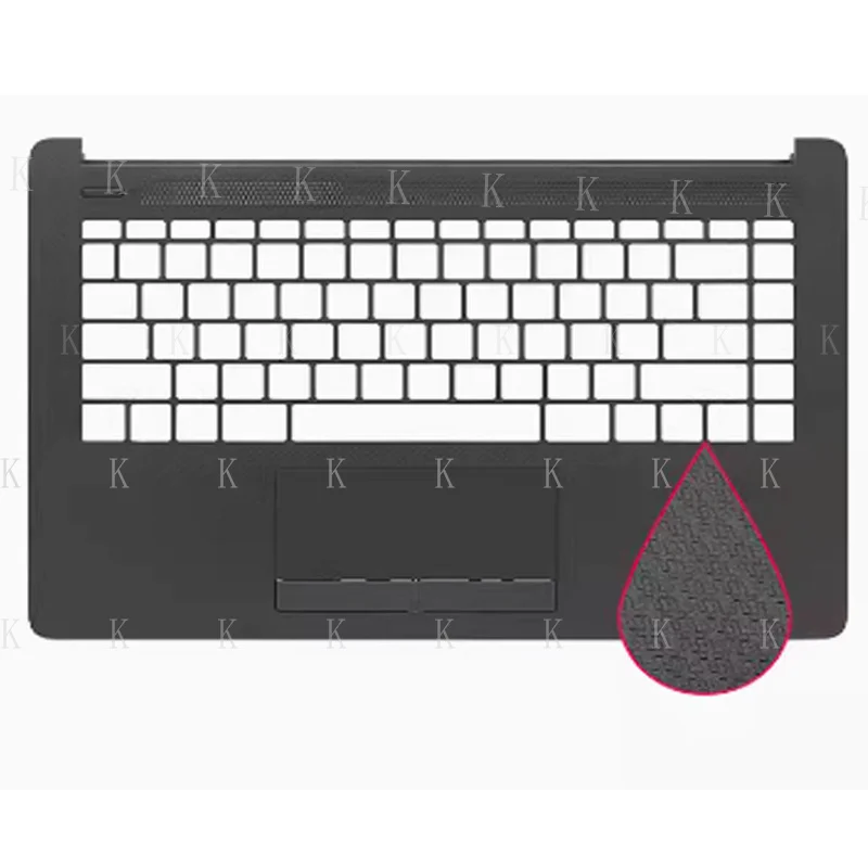 C para HP 240 246 G7 teclado reposamanos marco de teclado sin teclado gris portátil