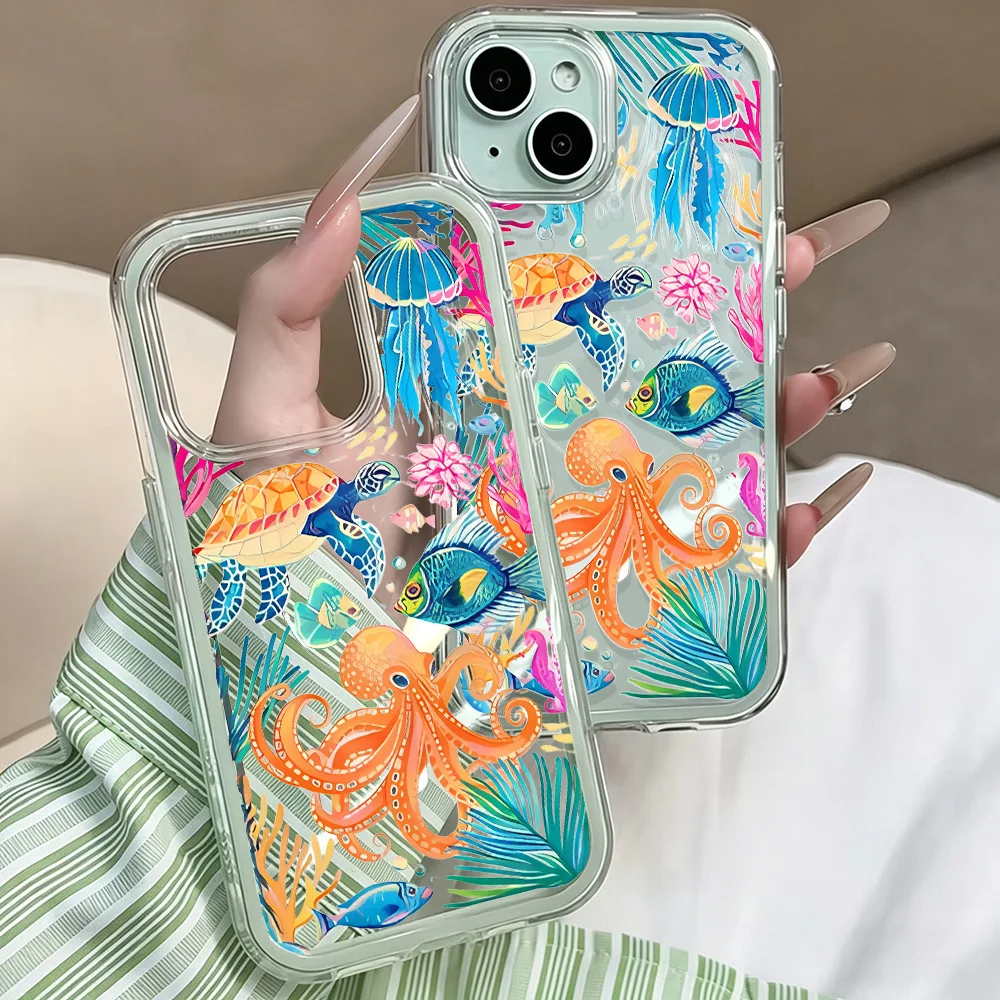 Meer ​ ​ Schildkröten-Handyhülle für Samsung Galaxy S26 Ultra S25 S24 edge s22 s23 Plus FE A57 A54 A55 A16 A35 A36 A37 5G Transparente Hülle – Detail 5