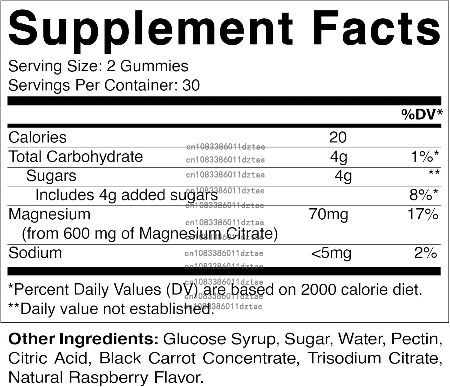 Magnesium Glycinate Gummies - Improve Sleep, Relax Nerves, Brain Health, Strengthen Muscles and Bones 60 Gummies