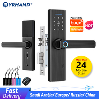 Tuya Biometric Fingerprint Lock, Security Intelligent Smart Lock With WiFi APP Password RFID Unlock,Door Lock Electronic Hotels