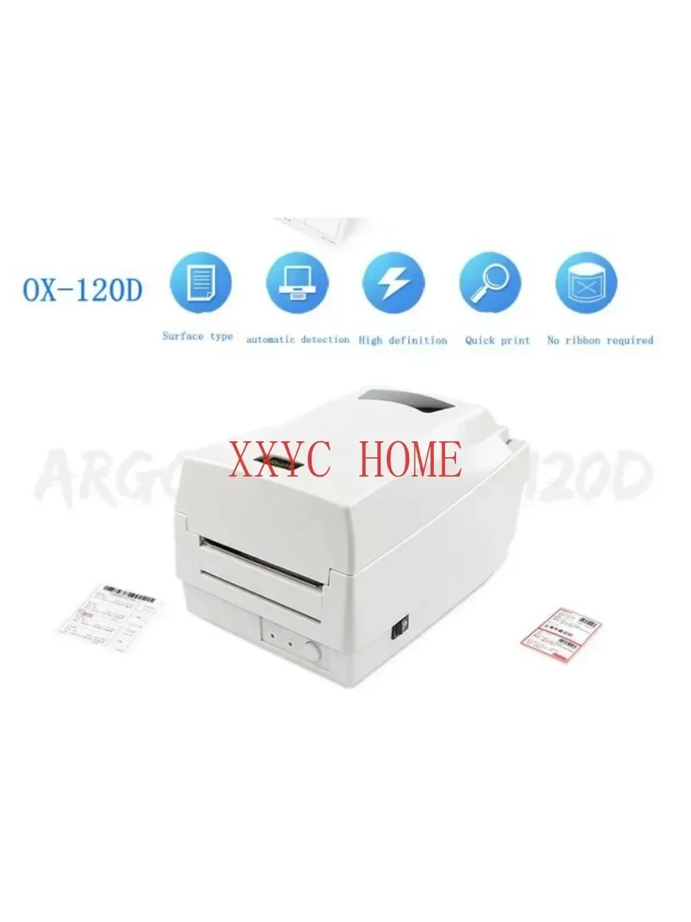 OX-120D self-adhesive bar code printer, express surface single thermal transfer label printer label thermal printer OX120D