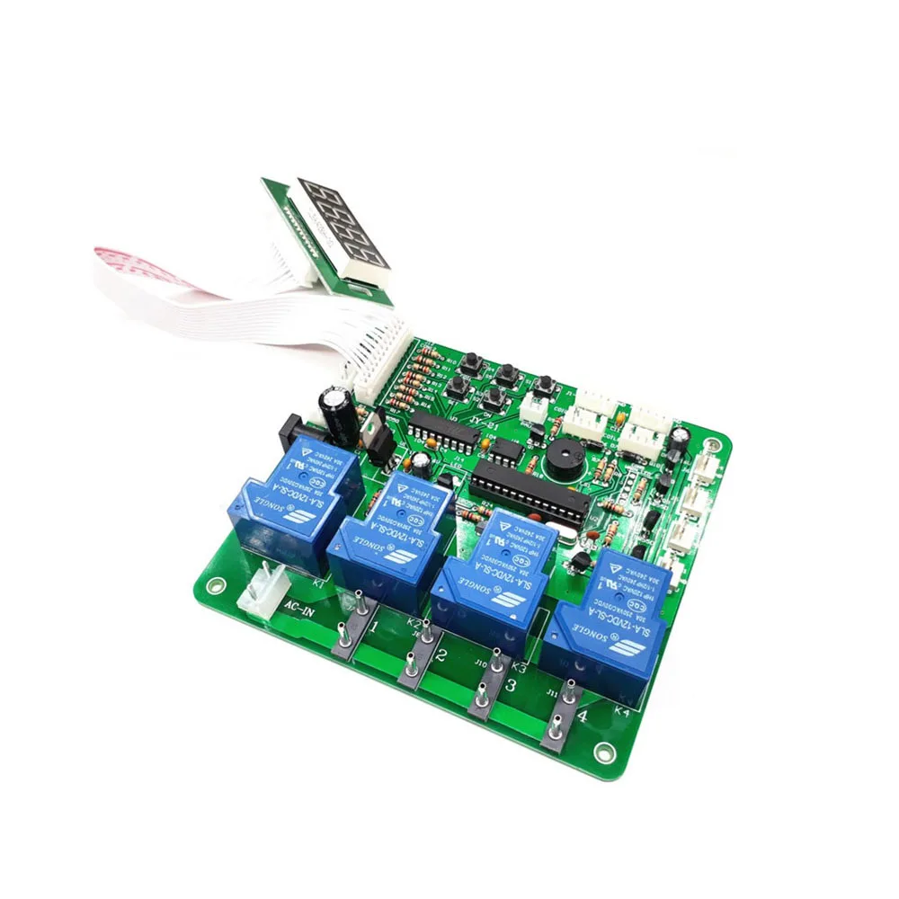 4 digits Display 4 Channel Timer Board for Bill Acceptor Coin Acceptor Time Control 1-4 drivces for car washing machine