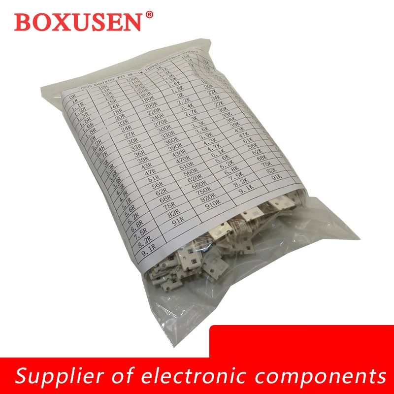 146ValuesX20pcs=2920pcs 0603 0805 1206 5% SMD Resistor Assorted kit 0R - 1M ohm Resistors Set