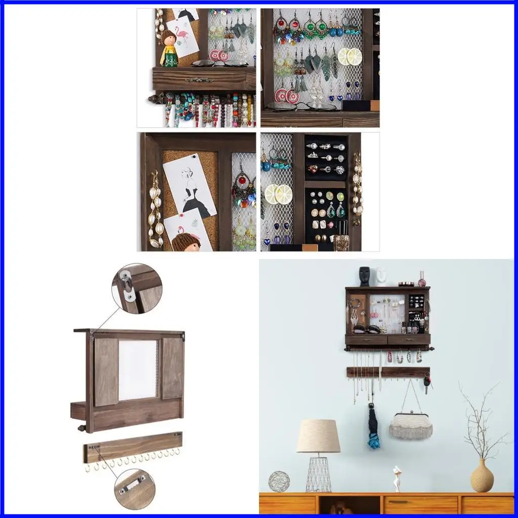 

Jewelry Show Display Racks Wall-mounted Earring Stands Holder