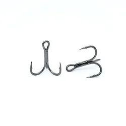 5pcs/box ST41-3X Triple Strengthen Super Strong Twins Steel Alloy Sharp Lure Treble Hook 6# 8# 10# 12# Fishing Tackle Hook Fishi