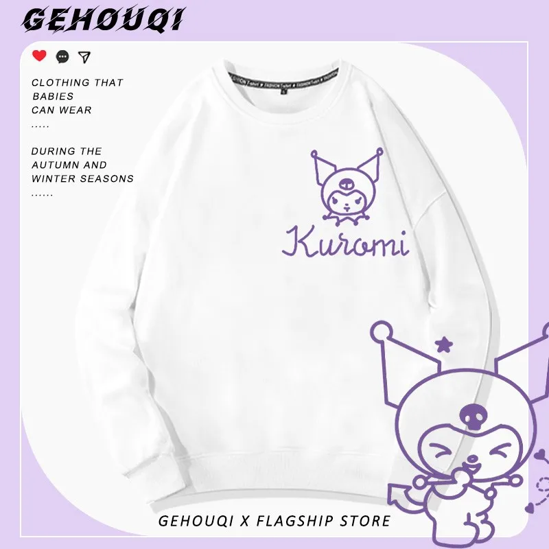 

Japanese Sanrio Small Crewneck Hoodie Female Autumn Sweet Lovely Kulomi Laurel Dog Melody Clothes