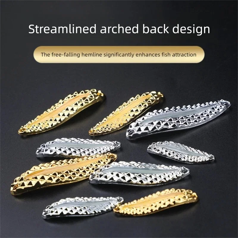 1-4Pcs Metal Luminous Spinner Spoon Lure 3g 7g 15g 20g Bass Fishing Sequin Wobblers Artificial Bait Feather Treble Hook Tackle