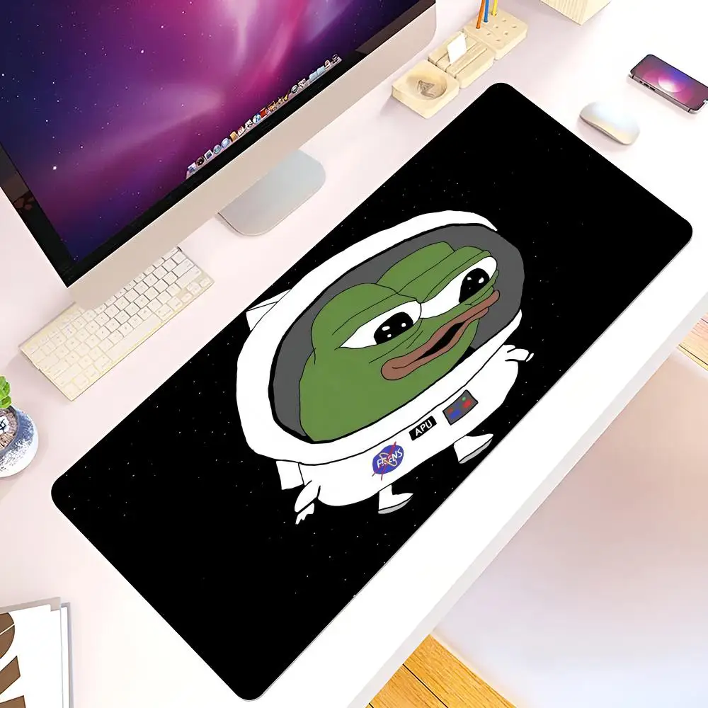 Cartoon P-Pepe Funny the F-Frog Sad Mouse Pad Hot Sales mause pads all might Office Mice Gamer Soft mause pads Gaming Large Deak