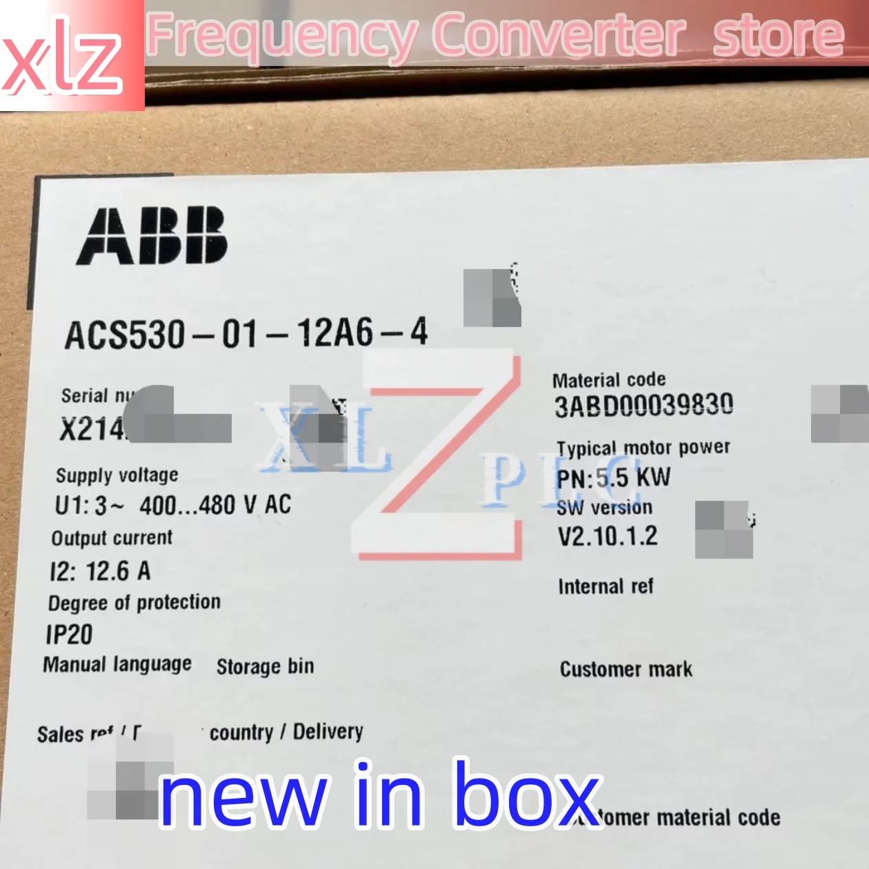 ACS530-01-05A6-4 ACS530-01-12A6-4 new100% 주파수 변환기