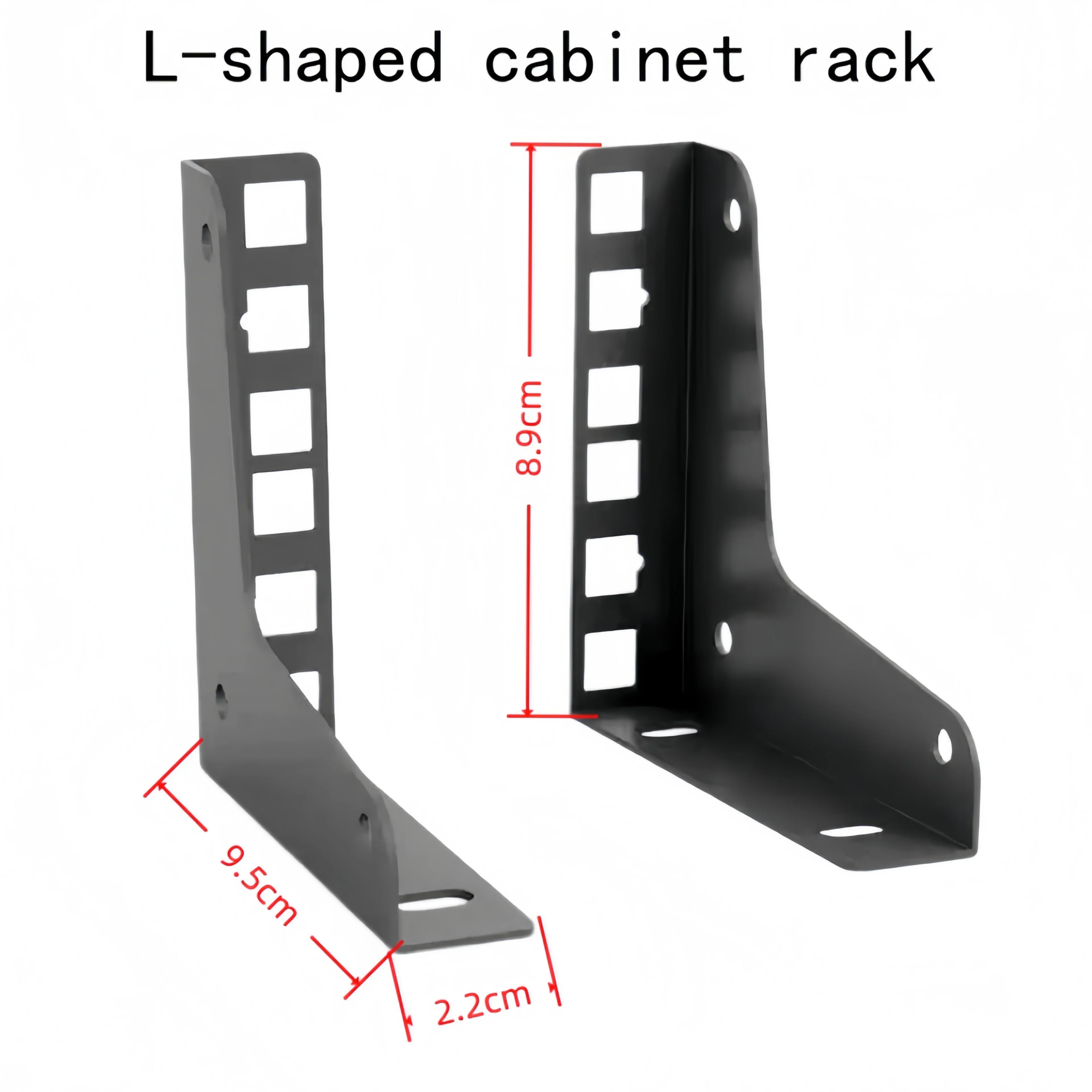 1 Set of 2U Thickened Integrated L-Shaped Cabinet Columns, Including Installation and Fixing Screws, Made of Thickened 1.5mm Cold-Rolled Steel, Integrated L-Shaped Cabinet Brackets, No Weak Welding Points; Electrostatic Powder Coating for Anti-Corrosion and Rust Prevention, Long-Term Load-Bearing Without Deformation or Sagging, Ensuring the Safety of the Cabinet and Network Equipment. The Installation Spacing Can Be Adjusted by the User According to the Product, and the Installation Environment Is Flexible.