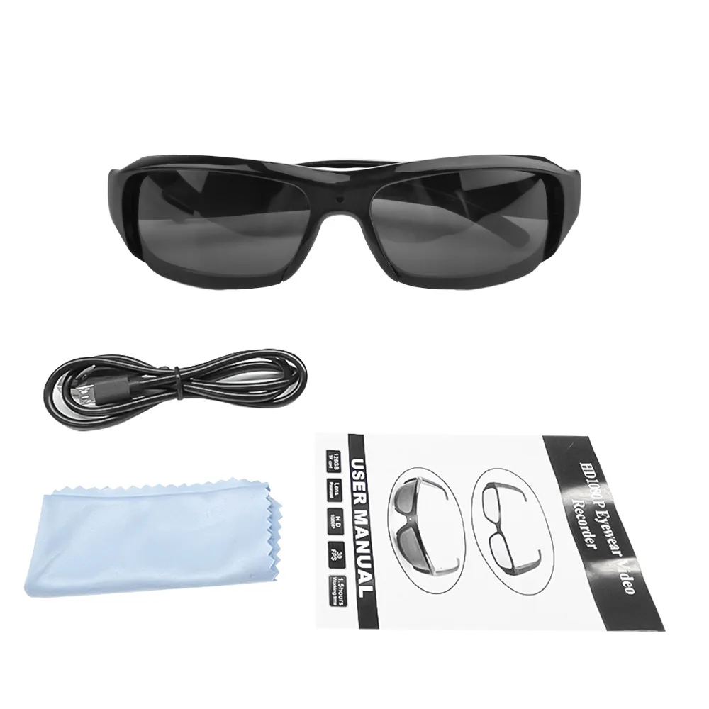HD 1080P Mini Glasses Camera Video Recorder Wearable Sunglasses
