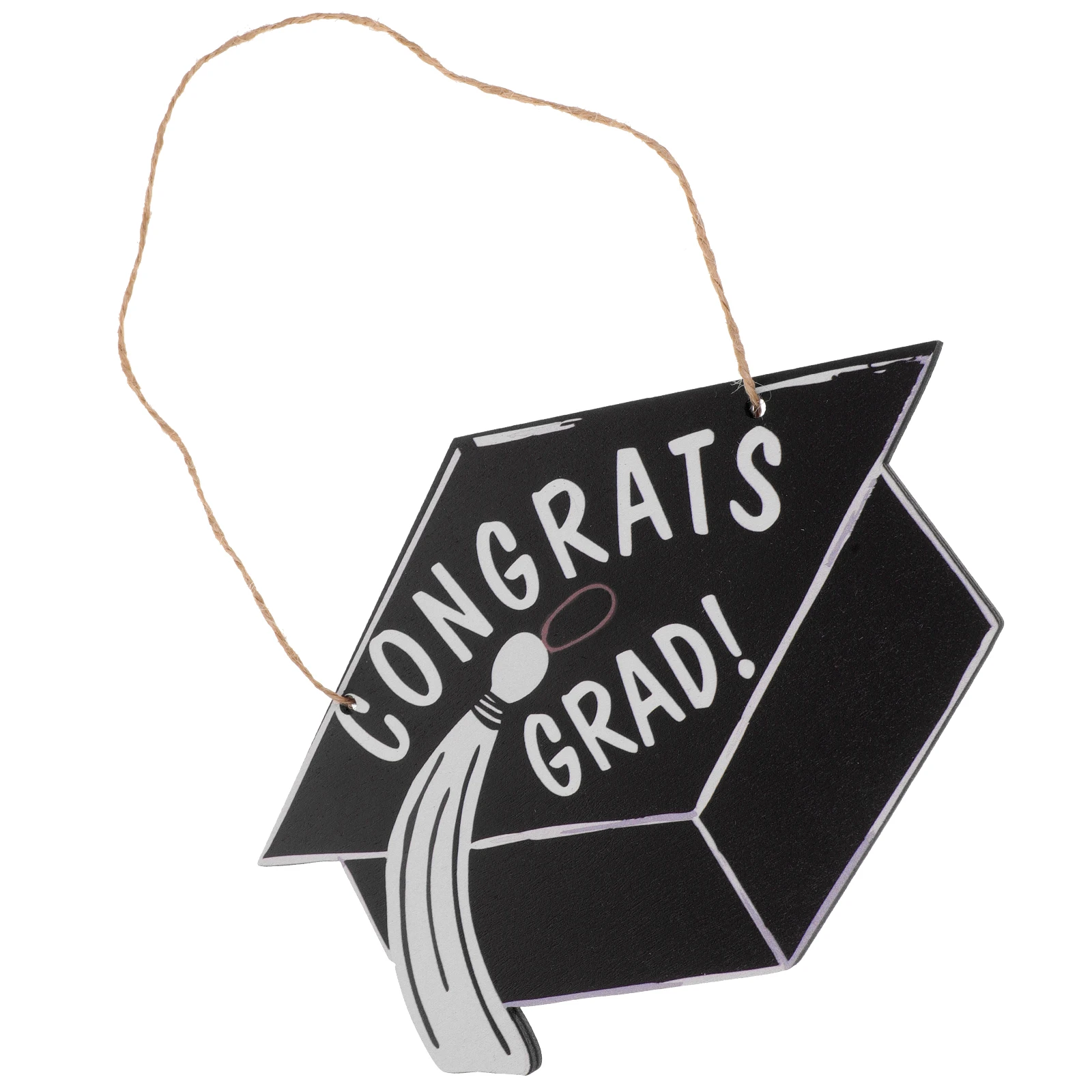 

Wooden Plaques Graduation Black Hanging Tags Wall Decorations Craft Supplies Suitable Home School Garden Classroom