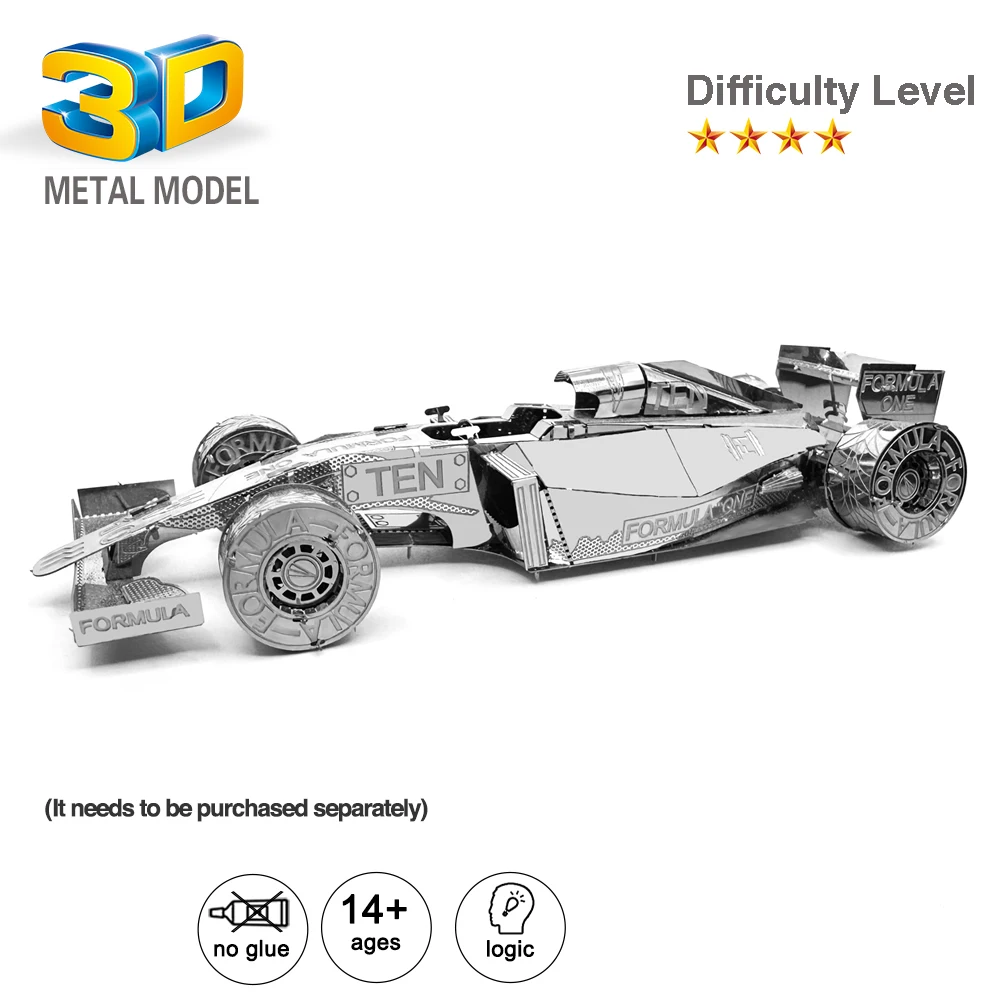 Car 3D Metal Puzzle model kits DIY Laser Cut Puzzles Jigsaw Toy For Children