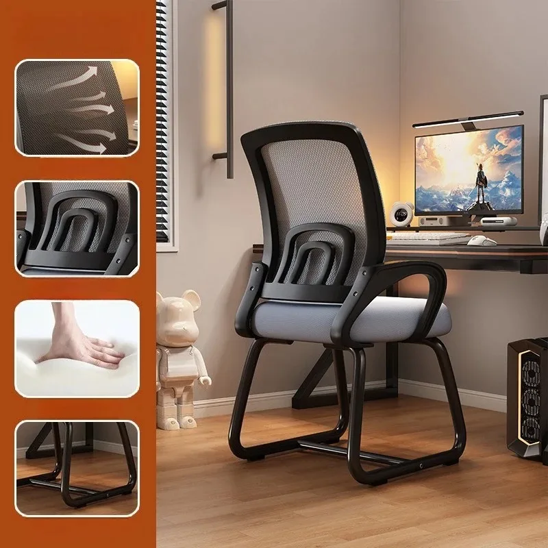 Ergonomiczne krzesło biurowe dla graczy e-sportu, wygodne krzesło komputerowe z oparciem w kształcie łuku, zapobiegające zmęczeniu po długich godzinach pracy, krzesło gamingowe, meble biurowe.