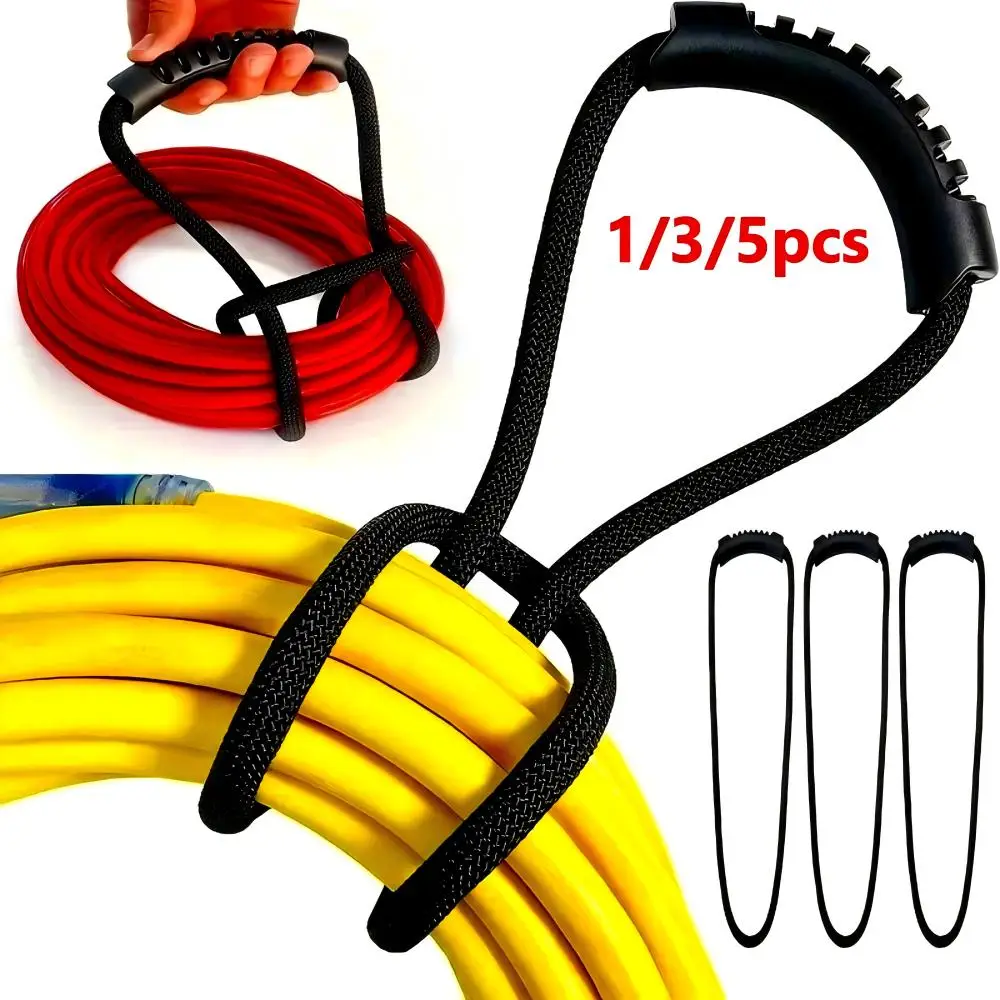 

1/3/5Pcs Extension Cord Storage Strap with Handle Heavy-Duty Hook Organizer for Hoses, Cords-Multipurpose Home, Garage, Boat, RV