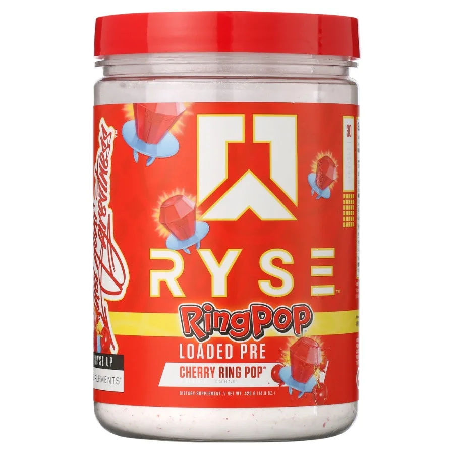 

Предтренировочный комплекс Loaded Pre-Workout Powder Official Ring Pop Cherry Flavor: Энергия, сила, выносливость. 438 грамм, 1 упаковка.