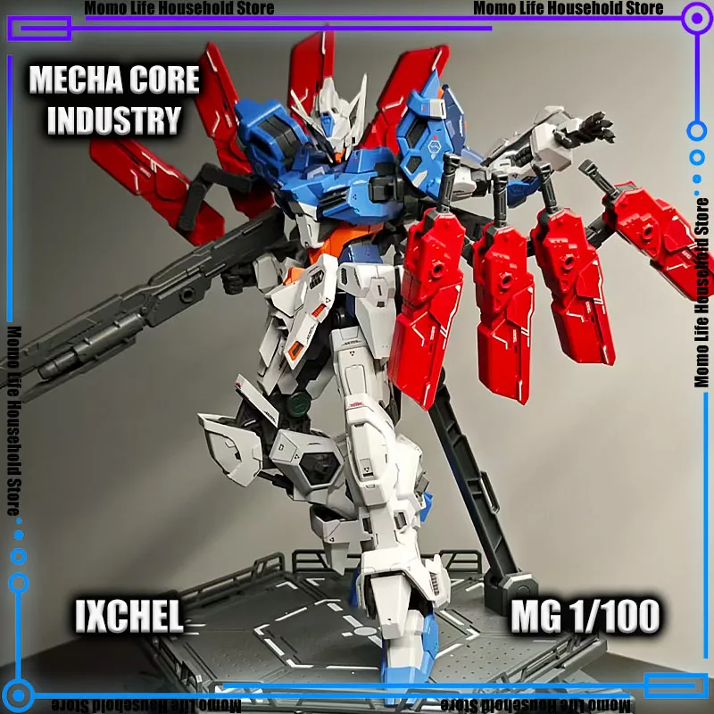 متوفر في المخزون MECHA CORE INDUSTRY 1/100 MG IXCHEL تجميع نموذج أطقم هيكل عظمي بلاستيكي عمل الشكل روبوت نموذج بلاستيكي هدايا اللعب