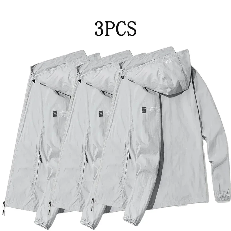 

Pop Fashion Essential, мужские ветровки с капюшоном из 3 предметов, простой внешний вид, детали на молнии, стильные для защиты от ветра, тренд