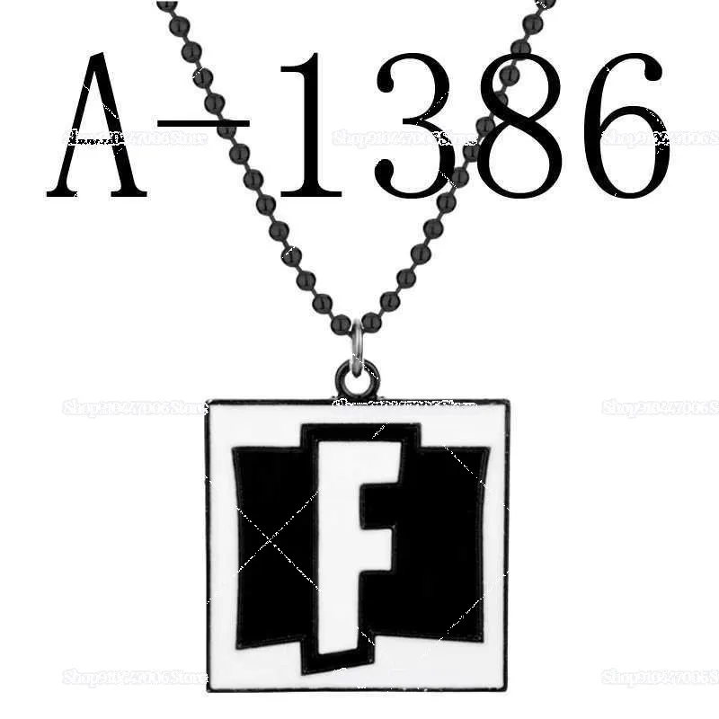 

Game Fortnited Pendant Necklace Fortress Night Charms Accessories Battle Royale Neck Chains Mens Hip Hop Jewelry for Boys Gifts