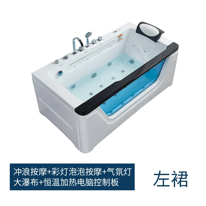 ستارة مائية فاخرة فردية/مزدوجة شلال جاكوزي، حوض استحمام ثرموستاتي منزلي من الأكريليك للفنادق #6