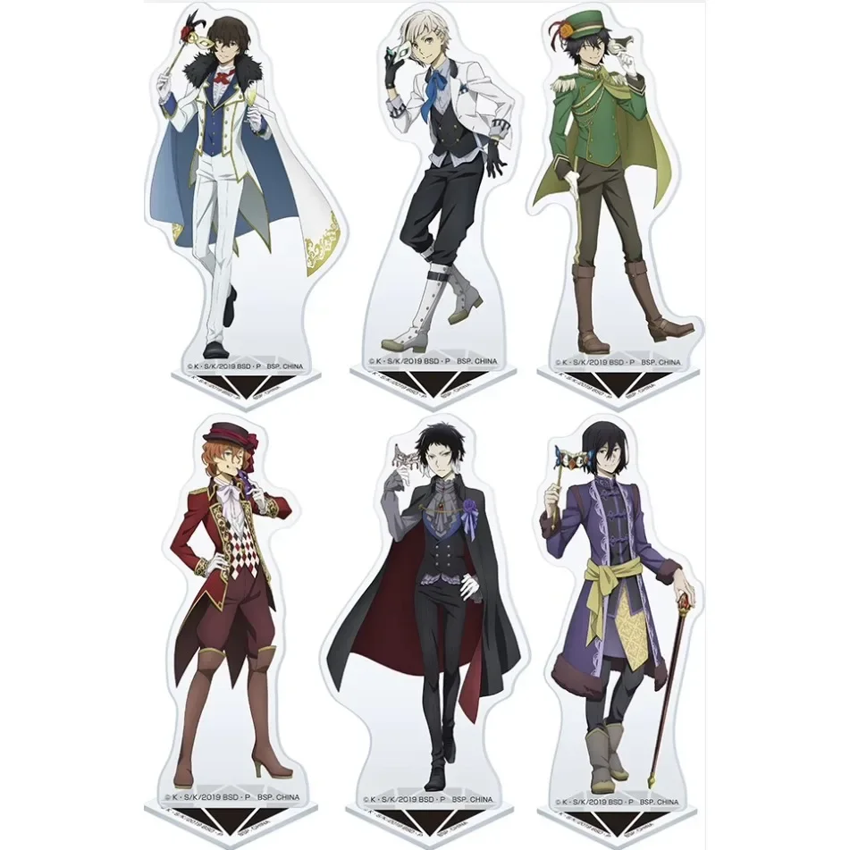 Game Dazai Osamu Nakajima Atsushi Akutagawa Ryunosuke Acrylic Stand Doll Anime Figure Model Plate Cosplay Toy for Gift