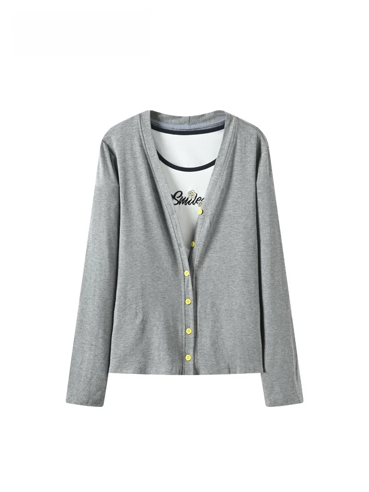 

plus Size College Sle Set for Women Long Sve Faion Slimming Meat Covering Spring Cardigan Vest Big Size Women's Suit