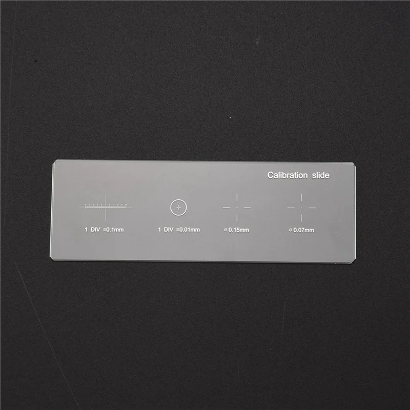 

A96I-0.01Mm Microscope Slides Reticle Calibration Slide Ruler Cross Multifunctional Microscope Calibration Ruler Stage Micromete