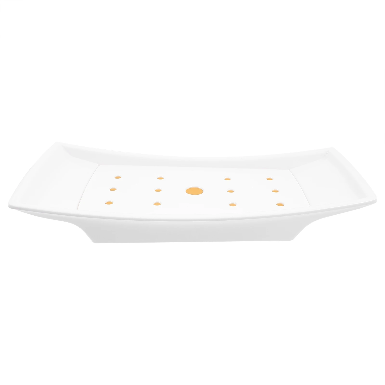 

1pc Melamine Dry Ice Plate High Quality Environmental Friendly Serving Tray Easy Wash Save Time Kitchen Use Barware