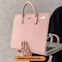 New 13/14/15.6/16 Inch Computer Protection Bag, Combining Computer Bag And Protective Case, Pink Laptop Bag