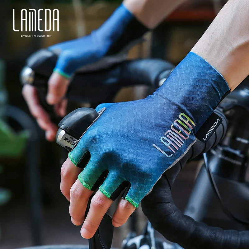 LAMEDA  half-finger cycling gloves for both men and women summer professional road mountain bike damping equipment