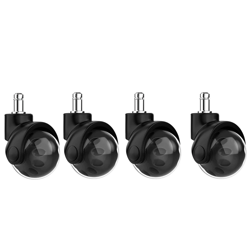 

4PCS Office Chair Replacement Wheel - Quiet & Smooth Gliding - 2 Inch Heavy Duty Rolling Chair Casters Durable