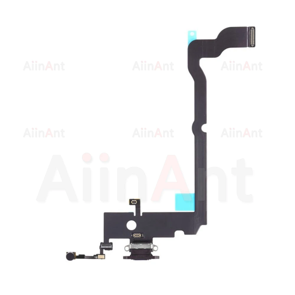 AiinAnt-USB Mic Board Carregador Conector, Porta de carregamento rápido, Cabo Flex para iPhone X, Xr, Xs Max, 7, 8 Plus, Dock Dock