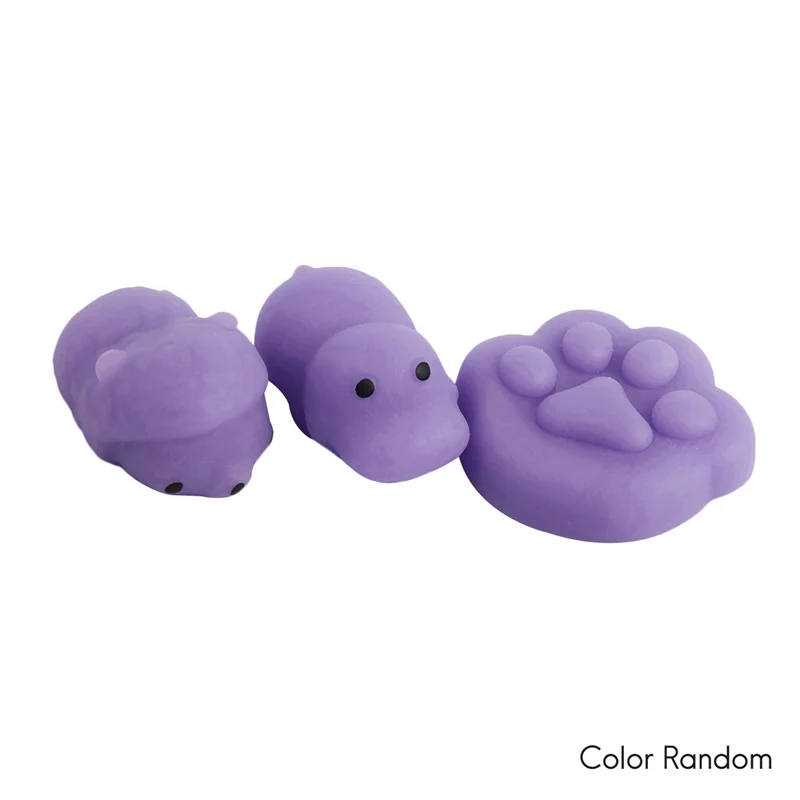 100 peças mini squeeze mole mochi liberação macia estresse kawaii animal mole selo polvo n20