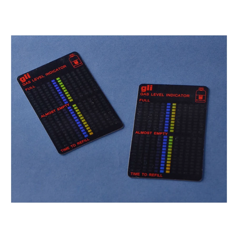 Compact Gas Level Indicator Propane Butane LPG Fuel Gauge Caravan Bottle Temperature Measuring