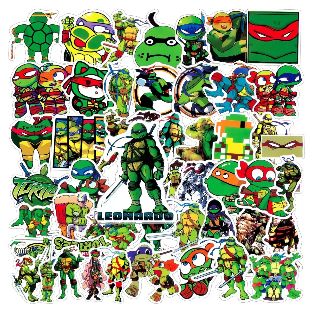Cartoon Turtles Party Favor Supplies Ninjaes Balloon Figures Fashion Bracelets Stickers Kids Birthday Party Bag Gift Decorations image 4