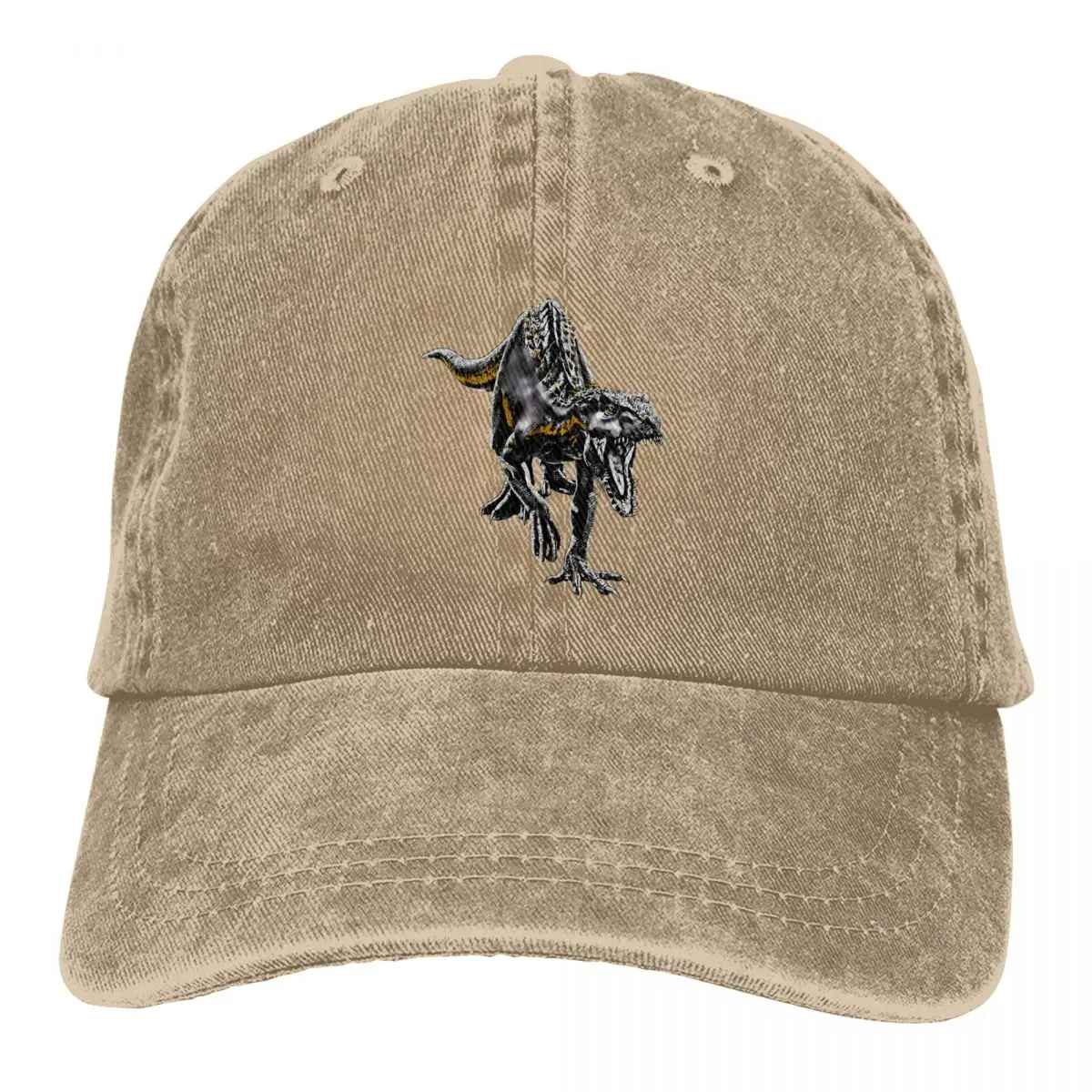 Indoraptor Art Jurassic World Retro Hat Cotton Outdoor Sun Protaction Caps Unisex Casual Snapback Hats