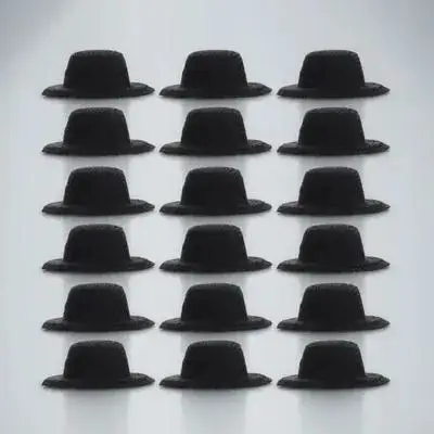 

20 Pcs Mini Jazz Hat Minature Hats for Fashion Straw Miniature Crafts Cloth Very Man