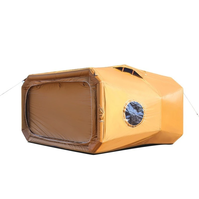 

Outdoor inflatable tent double door free to build wind resistance, overnight camping air column camping equipment
