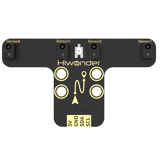 4-channel tracking module line-following sensor intelligent small vehicle robot infrared tracking four-way recognition