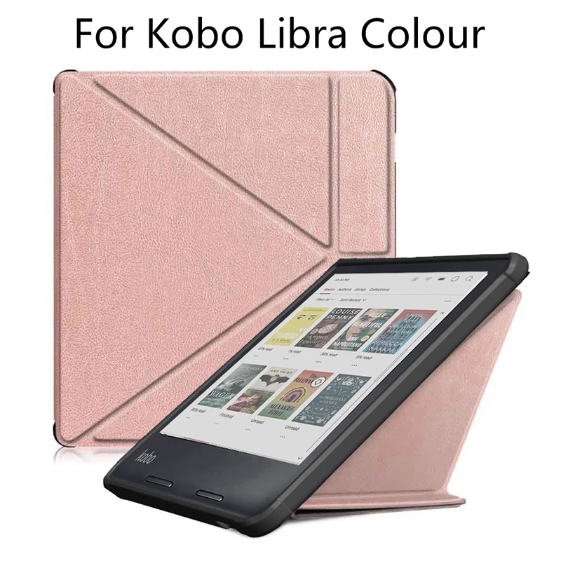 Dobrável E-Book Reader capa protetora, cor macia E-Reader Protector, Suporte Suporte, Desktop, Kobo Libra