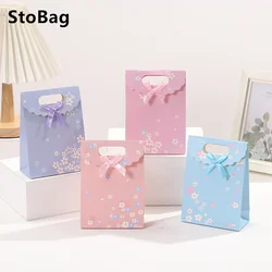 StoBag Birthday Gift Wrapping Bag Decoration Suppily Packaing Candy Snack Cookies Biscuit Chocolate Birthday Wedding Bags 10pcs