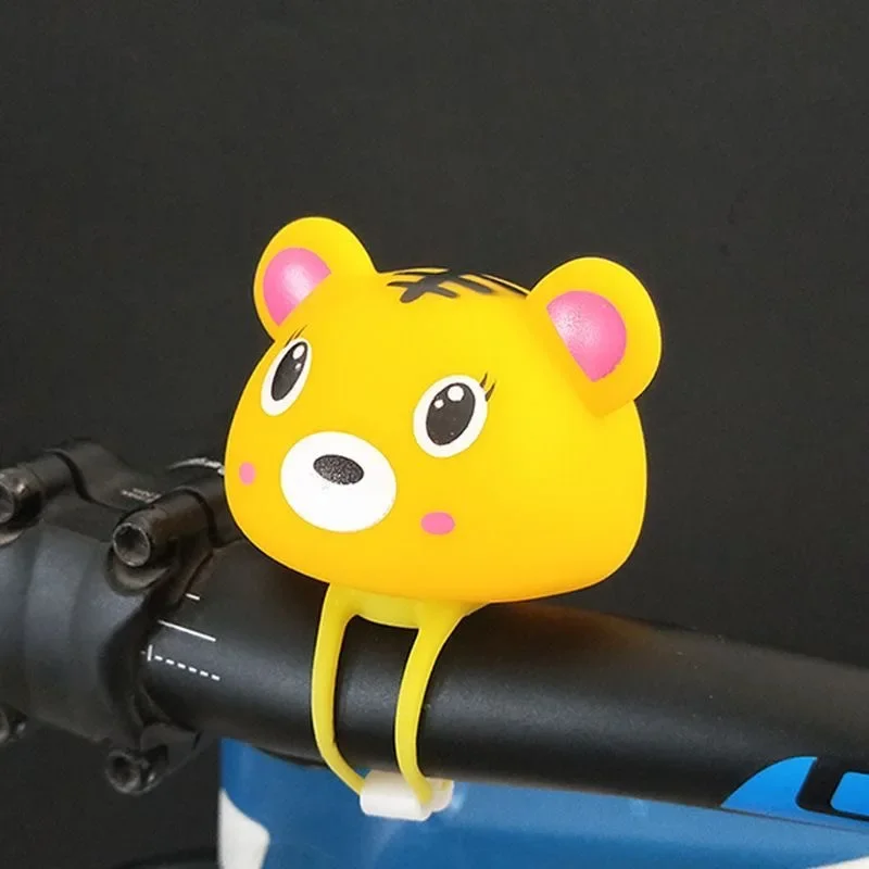 Cute Rubber Bicycle Bell Cartoon Animal Small Hamster Tricycle Scooter Handlebar Air Horn Ring Children\'s Balance Car Decoration