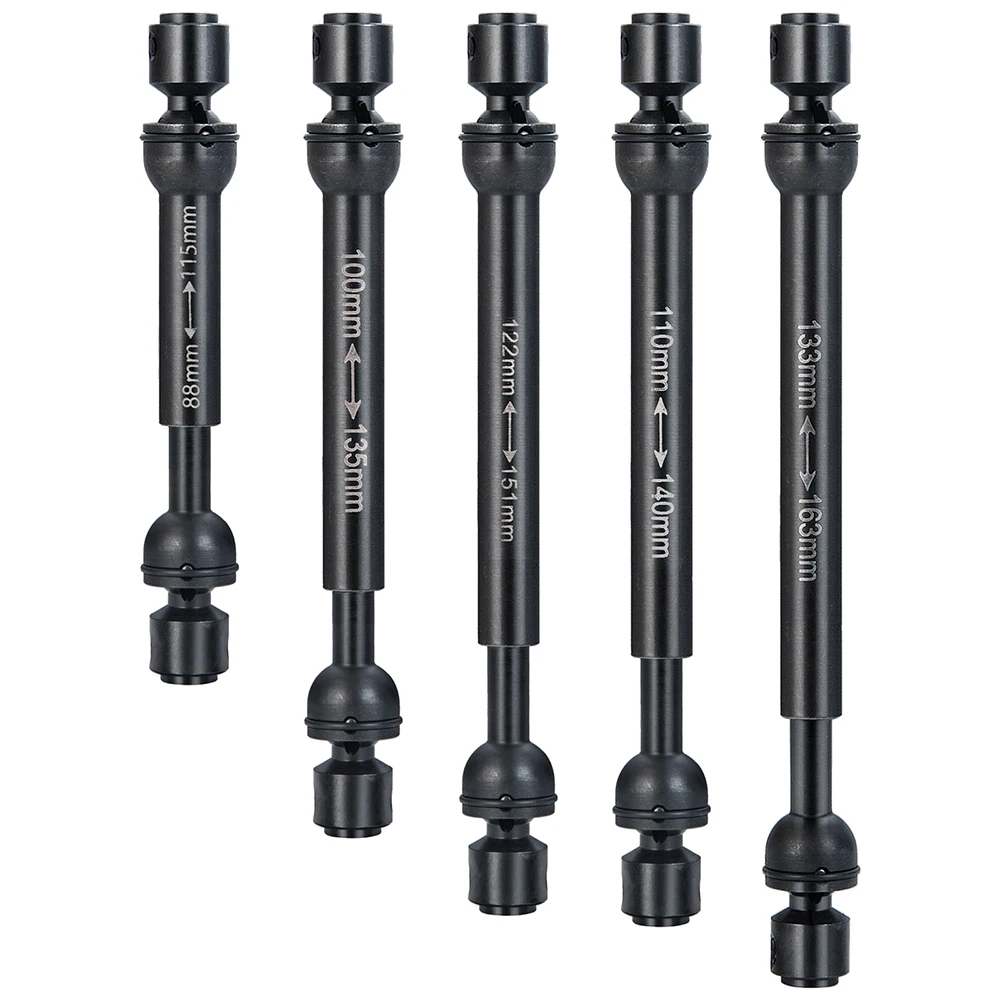 YEAHRUN-Aço Universal Drive Shaft, Peças de Atualização do Modelo do Carro, Axial SCX10 I II III TRX-4 VS4 1:10 RC Rock Crawler