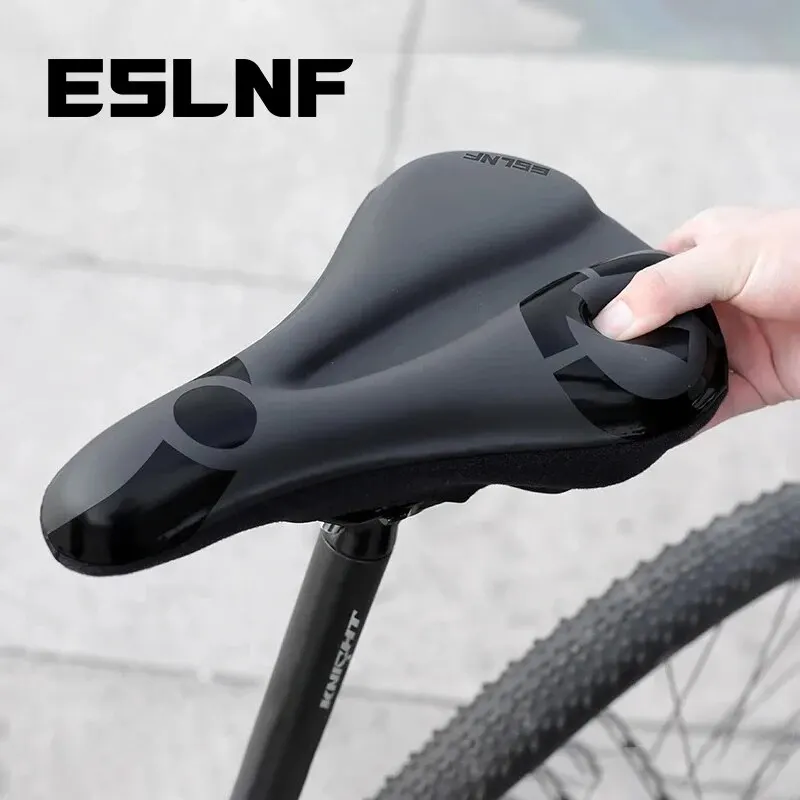 ESLNF Gel Soft Bike Anti-slip Waterproof Saddle Cover Cushion Padded Sport Bicycle Outdoor Shock Absorption Padded Seat Cover