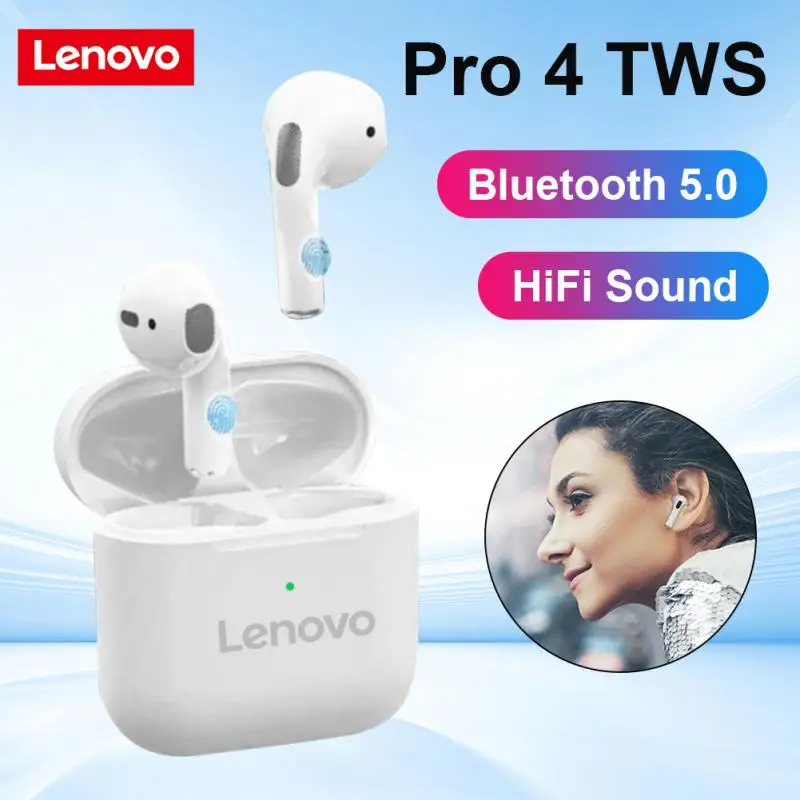 Lenovo Wireless Bluetooth Headset Binaural Small In Ear Buds Sports Stereo Bass TWS Earbuds Newest Sports Earbuds for Phones