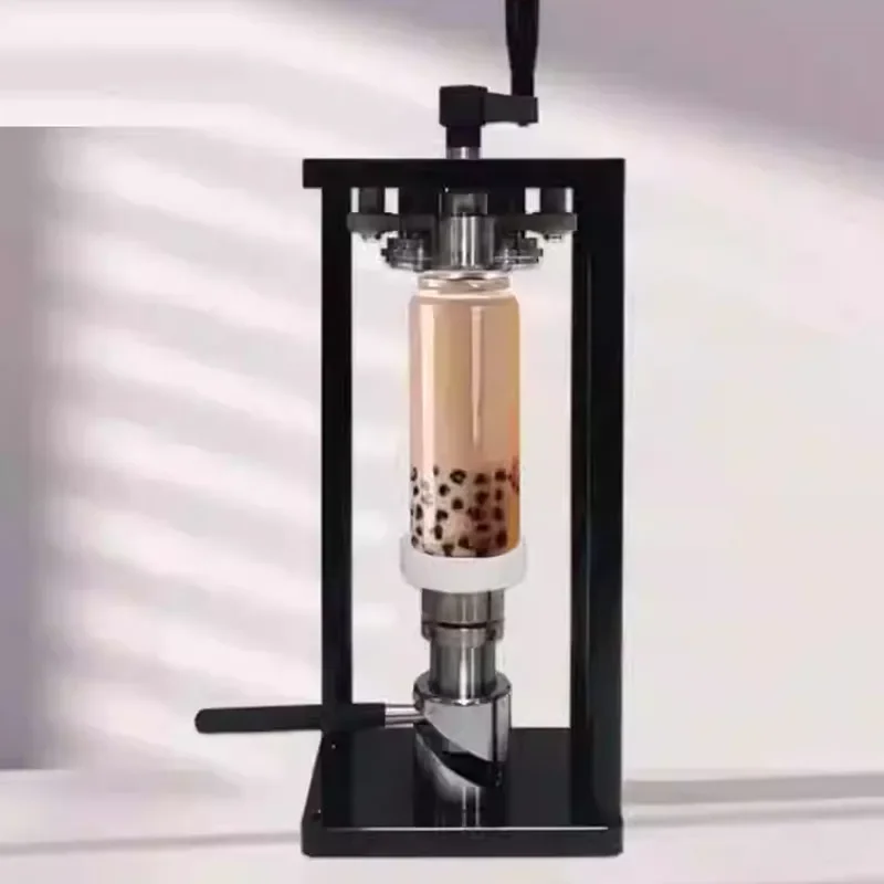 

Desktop Hand Crank Manual Aluminum Can Sealing Machine Portable Pop Can Capper for Milk Tea Coffee Drink Packaging