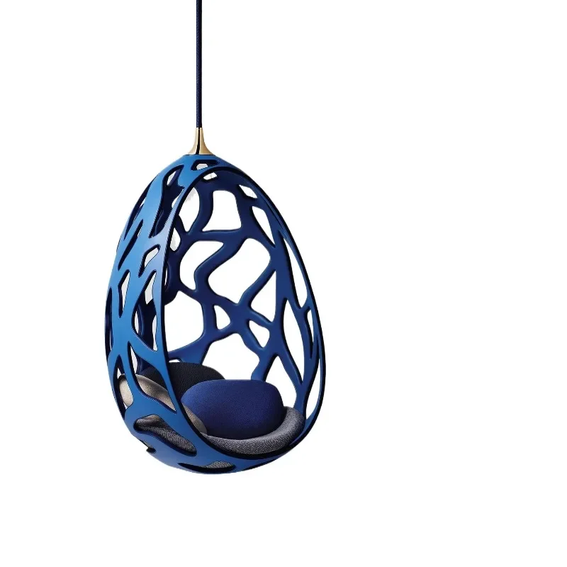 FRP eggshell hollow chair, hotel bed and breakfast balcony hanging basket