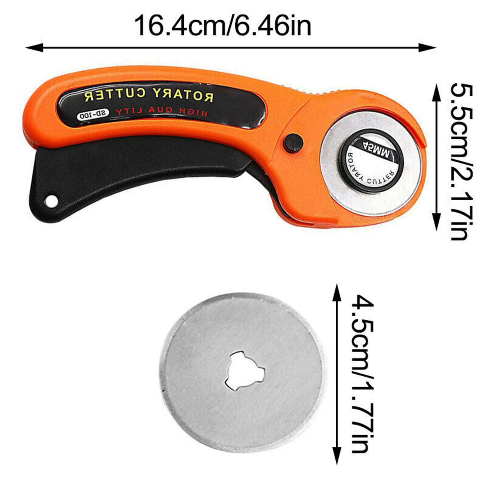 45mm Round Wheel Rotary Cutter Quilting Sewing Roller Fabric Cutting Tools Set